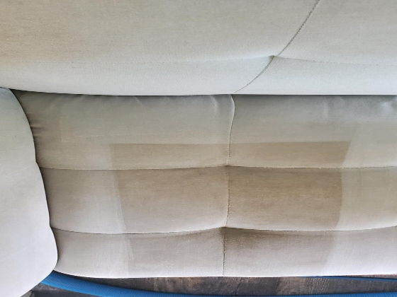 Dirty upholstered couch